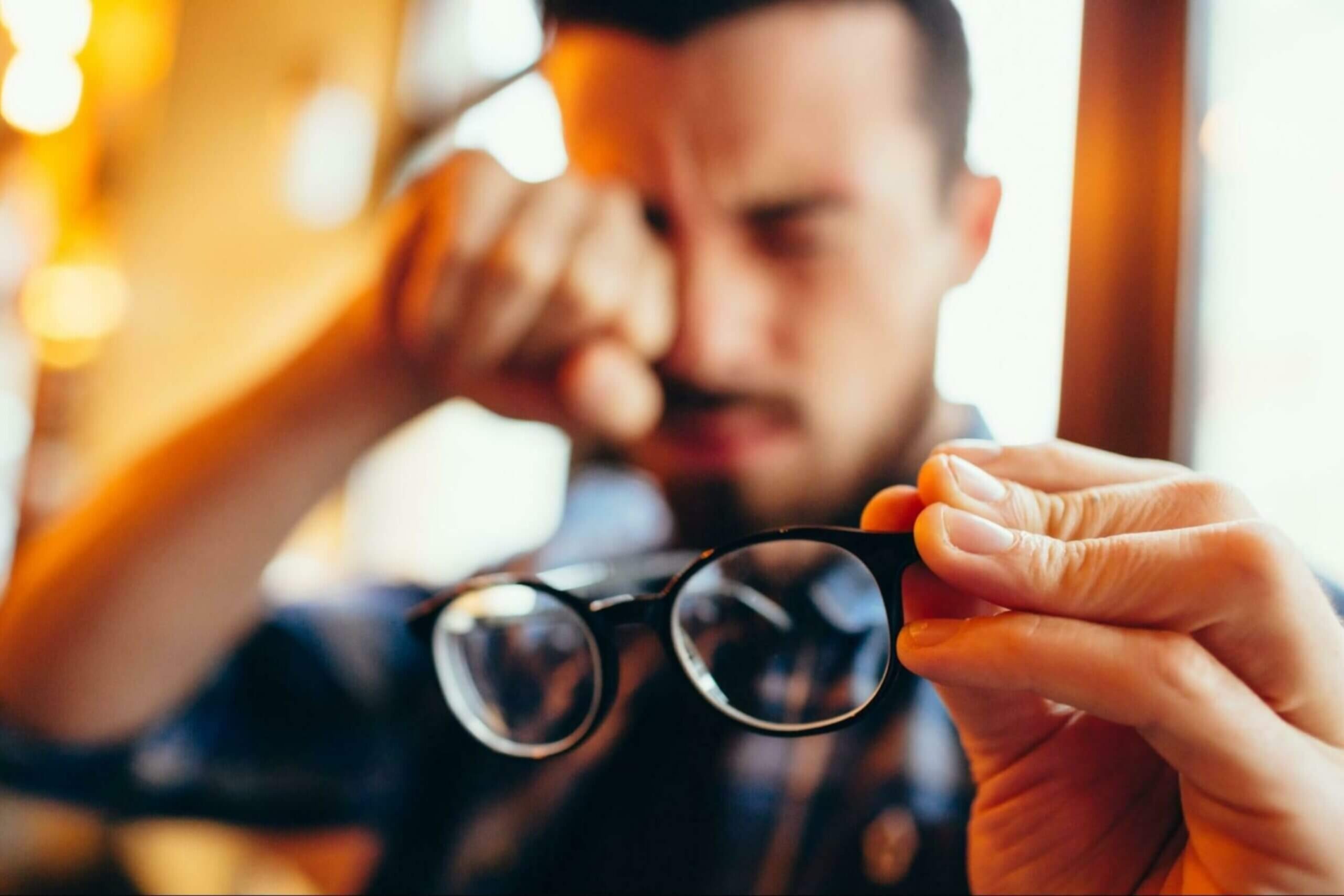Man wondering if astigmatism can be corrected with glasses